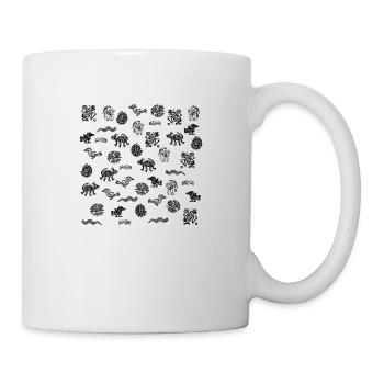 Figures aztèques - Mug blanc - blanc - Droite