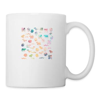 Figures aztèques - Mug blanc - blanc - Droite