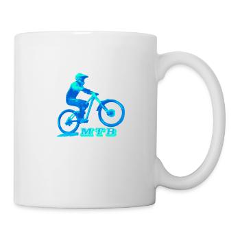 mtb mountain bike bmx bike - Mug - white - Right