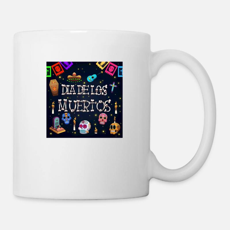 Dia De Los Muertos - Tasse - Weiß