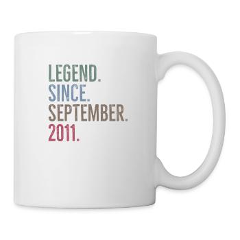Légende depuis septembre 2011 - Mug blanc - blanc - Droite