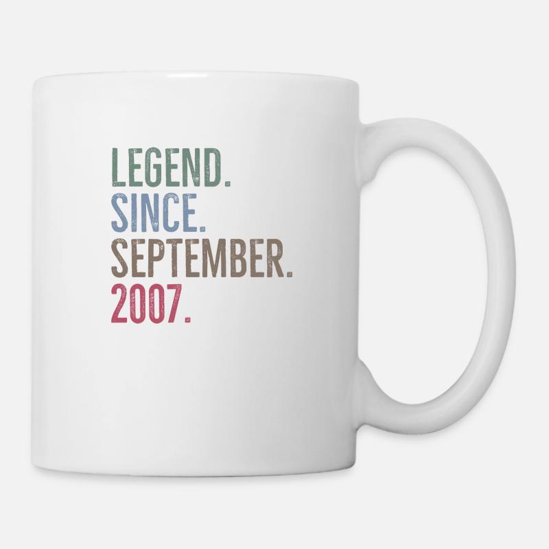 Legende seit September 2007 - Tasse - Weiß