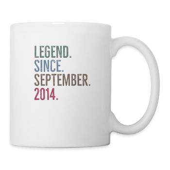 Légende depuis septembre 2014 - Mug blanc - blanc - Droite