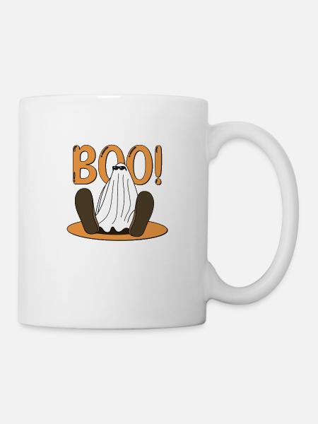 Boo Ghost sitting - Tasse - Weiß