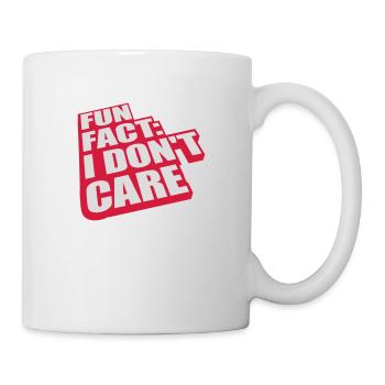 Je me fiche des faits - Mug blanc - blanc - Droite
