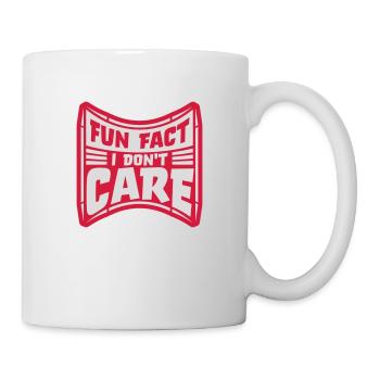 I don't care fact - Mug - white - Right
