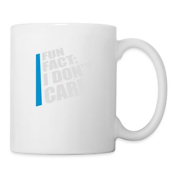 I dont care fact - Tasse - Weiß - Rechts