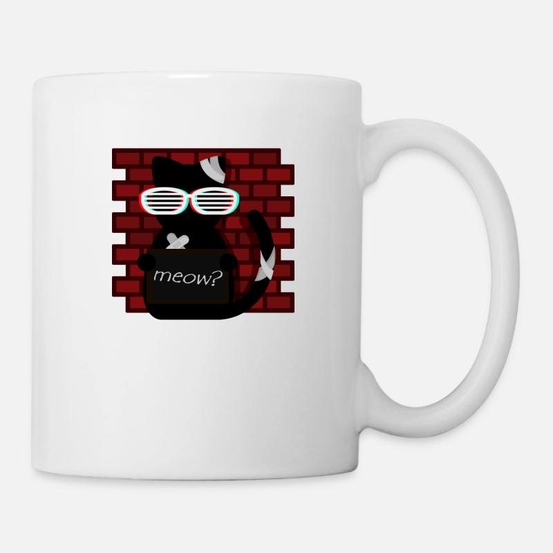 Chat pas gentil - Mug blanc - blanc