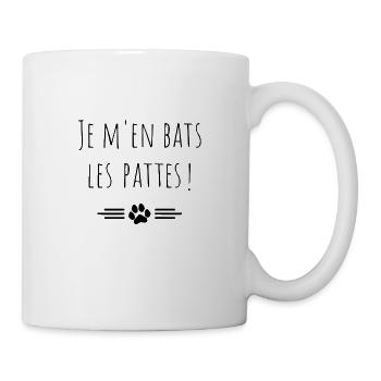 jmen bats les pattes - Mug blanc - blanc - Droite