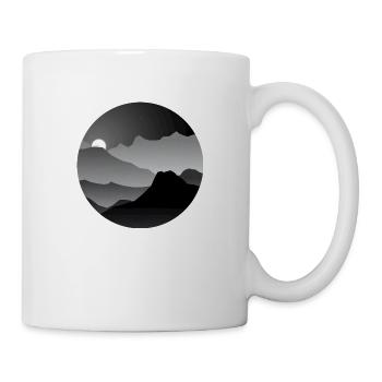 Dunkle Landschaft - Tasse - Weiß - Rechts