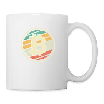 Bitcoin BTC Crypto Blockchain Münze Coin - Mug blanc - blanc - Droite