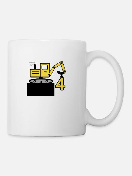 Bagger - Tasse - Weiß