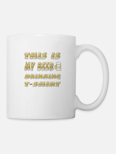 Bier - Tasse - Weiß