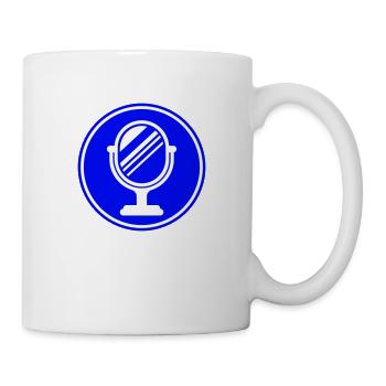 Mirror Icon Silhouette - Mug - white - Right