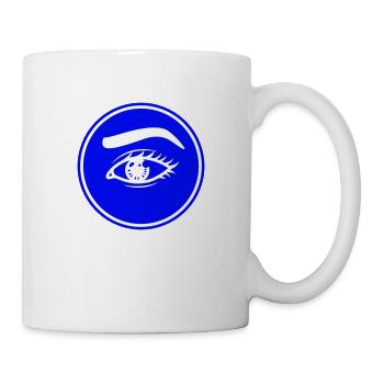 Augen symbol - Tasse - Weiß - Rechts