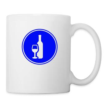 Icône du vin - Mug blanc - blanc - Droite