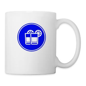 Cocktail Icon - Tasse - Weiß - Rechts