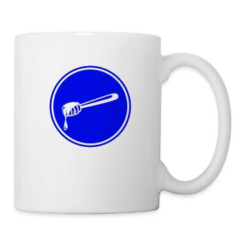 Stick chisel symbol beekeeper - Mug - white - Right