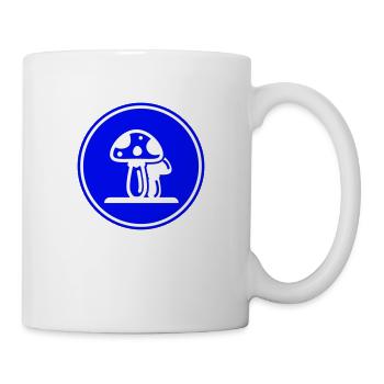 Symbole des champignons - Mug blanc - blanc - Droite
