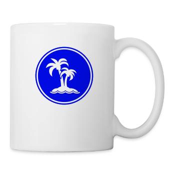 palm island symbol - Mug - white - Right