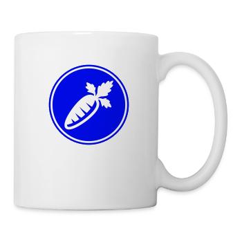 Symbole de la carotte - Mug blanc - blanc - Droite
