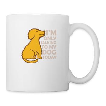 only talking to dog - Mug - white - Right