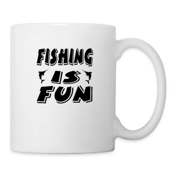 Pêche - Mug blanc - blanc - Droite