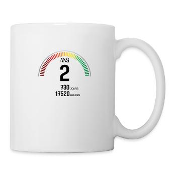 Anniversaire 2 ans Compteur - Mug blanc - blanc - Droite