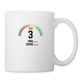Anniversaire 3 ans Compteur - Mug blanc - blanc - Droite