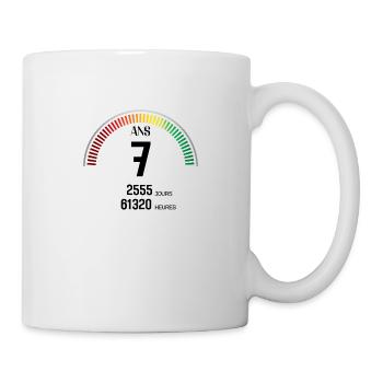 Anniversaire 7 ans Compteur - Mug blanc - blanc - Droite