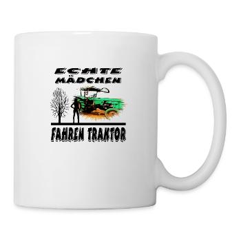 Traktor - Tasse - Weiß - Rechts