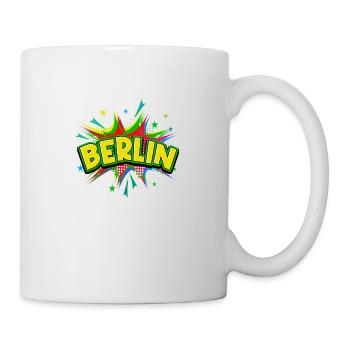 Berlin Germany City Pop Art Comic Art - Mug - white - Right