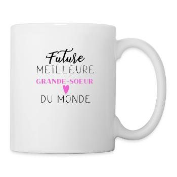 Future meilleure grande-soeur du monde - Mug blanc - blanc - Droite