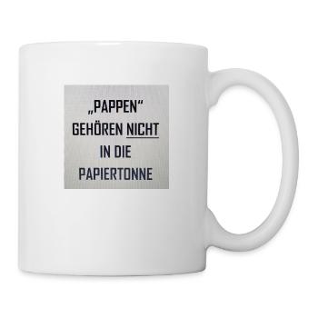 Pappen - Tasse - Weiß - Rechts