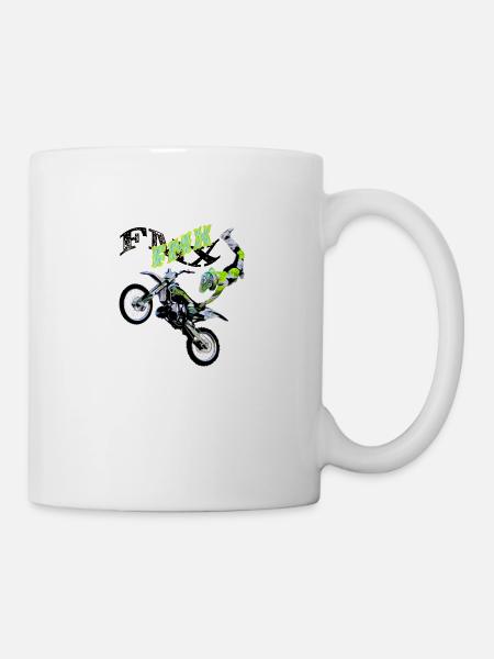 fmx motocross freestyle - Tasse - Weiß