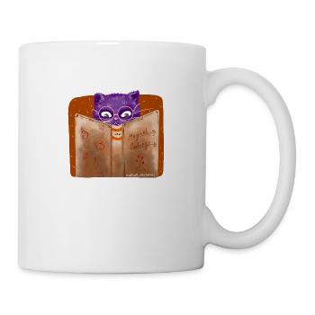 Katze magischen Kochen - Tasse - Weiß - Rechts