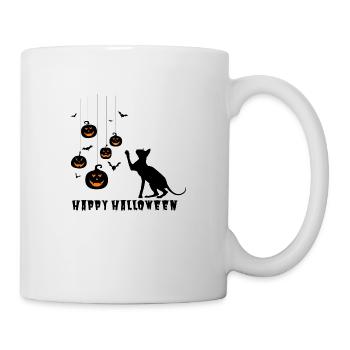 Halloween Collection - Cat Pumpkin Bat - Mug - white - Right