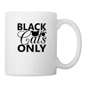 Black Cats Only - Tasse - Weiß - Rechts