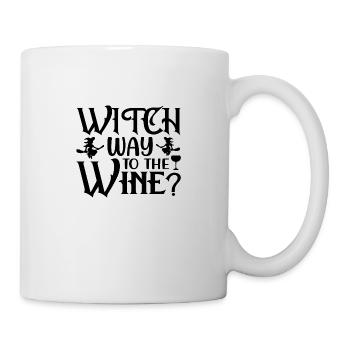Witch Way to the Wine - Tasse - Weiß - Rechts