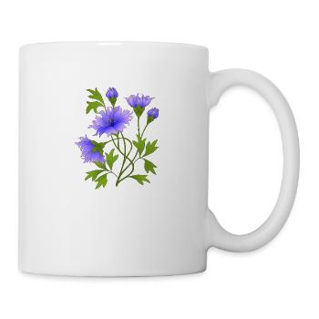 Blumen - Tasse - Weiß - Rechts