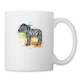 Zebra - Tasse - Weiß - Rechts