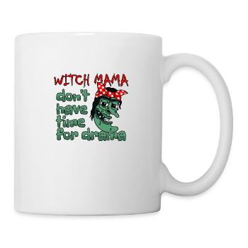 Halloween witch mom has no time for drama - Mug - white - Right
