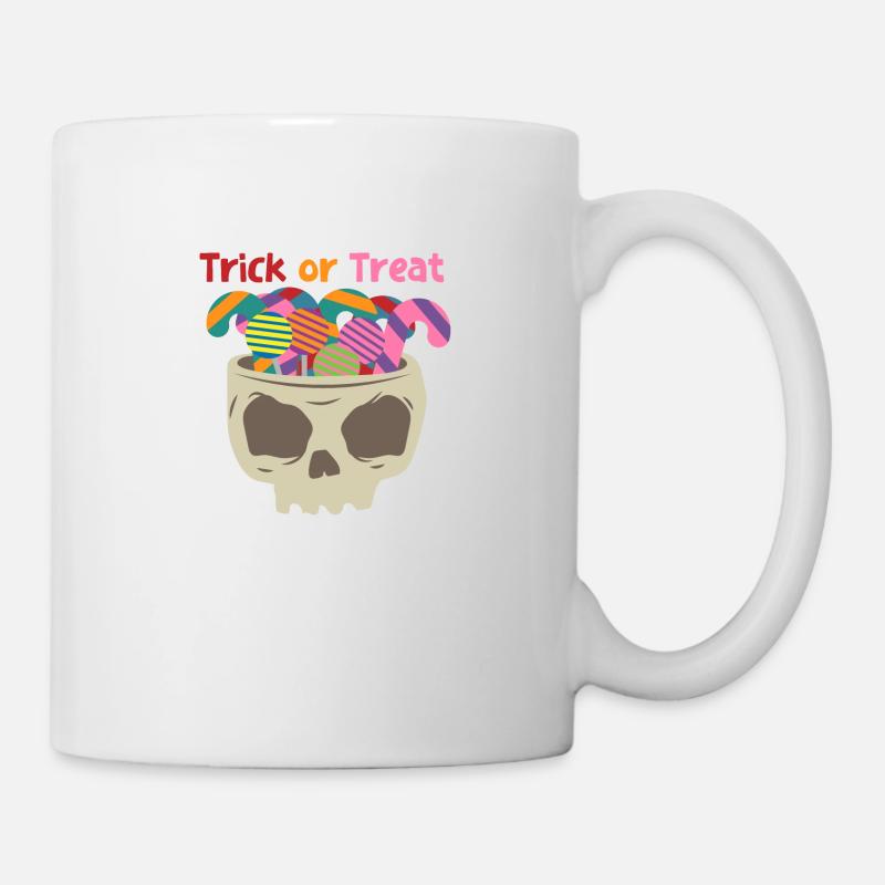 Sweets otherwise there are sour - skulls with sweets - Mug - white
