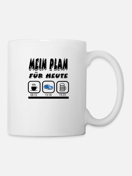 Auto - Tasse - Weiß