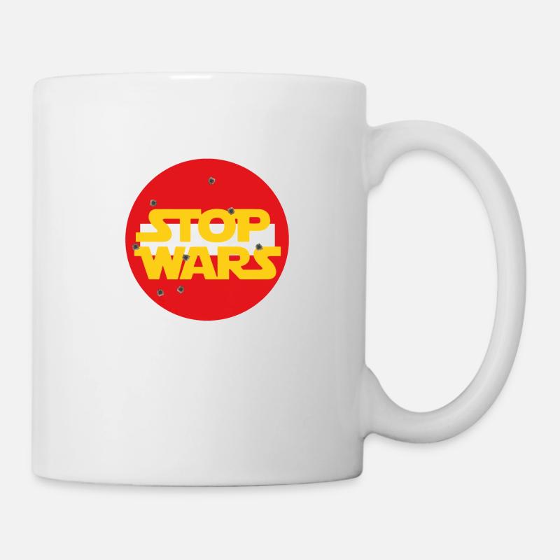 STOP WARS - Mug blanc - blanc