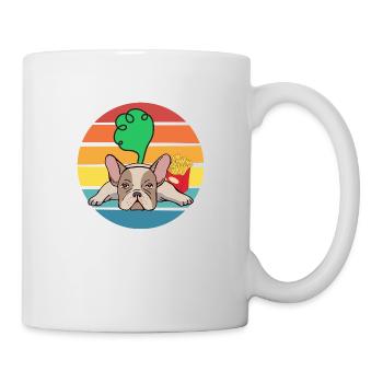 Funny Bulldog. Funny bulldog. Bulldog farts. - Mug - white - Right