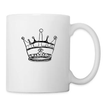Roi héritier Reine Empereur Majesté Vecteur 4 - Mug blanc - blanc - Droite