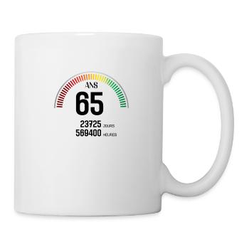 Anniversaire 65 ans Compteur - Mug blanc - blanc - Droite