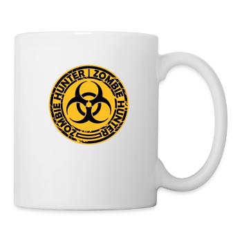 zombie hunter Halloween quote - Mug - white - Right