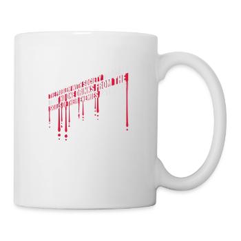 drinks from enemies skulls - Mug - white - Right